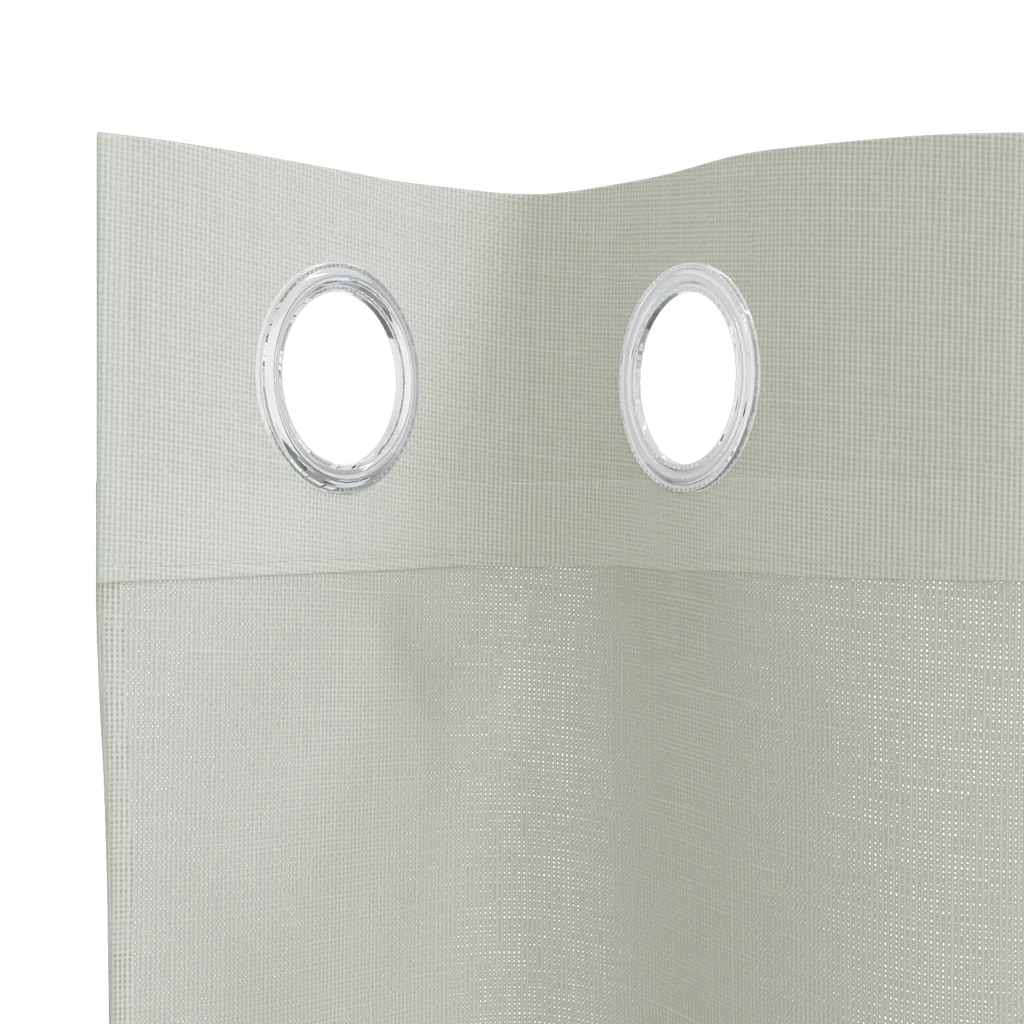 Voile Curtains with Grommets 2 pcs Light Grey 140x225 cm