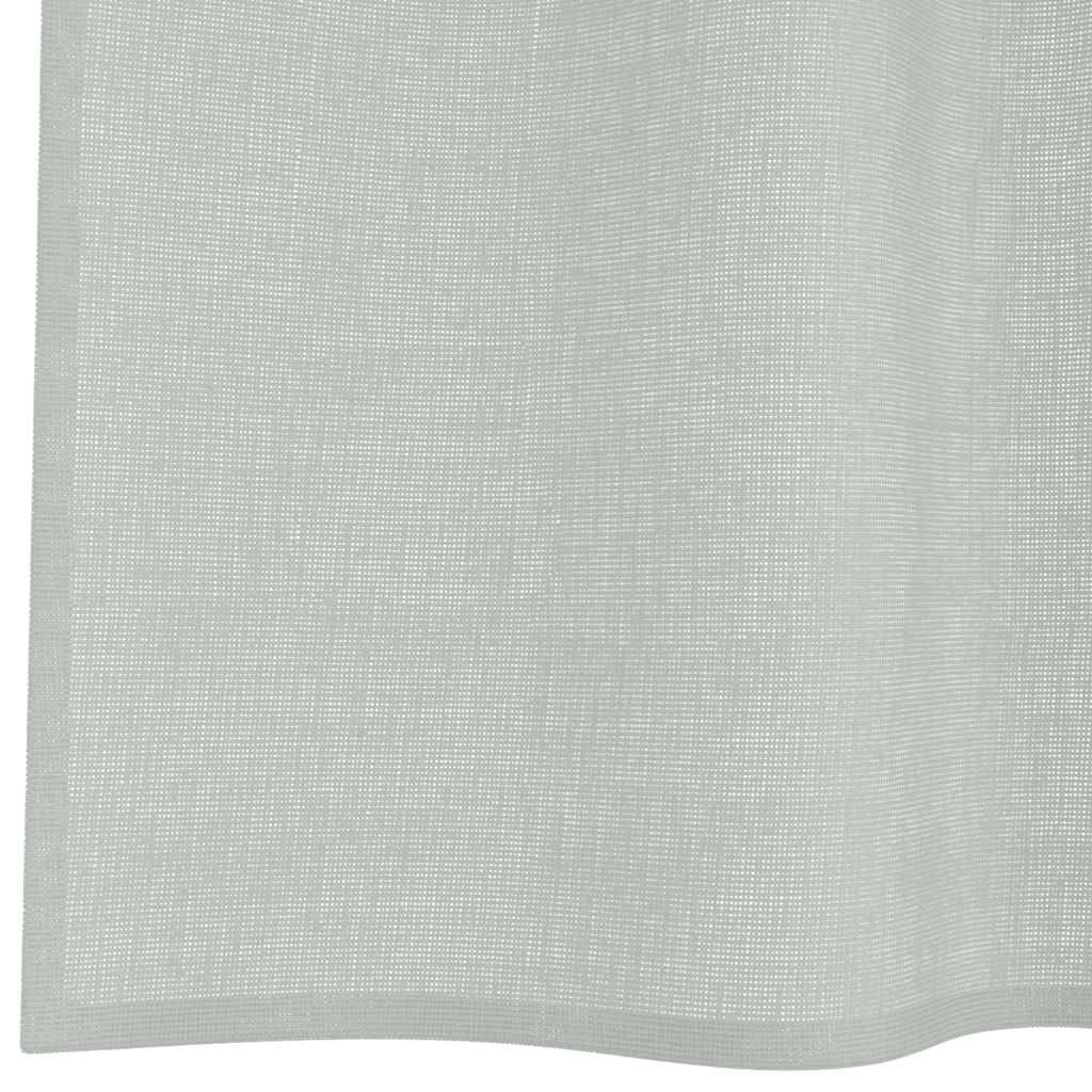 Voile Curtains with Grommets 2 pcs Light Grey 140x225 cm