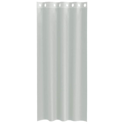 Voile Curtains with Grommets 2 pcs Light Grey 140x245 cm