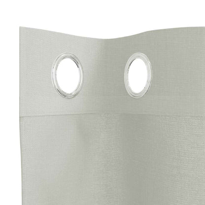 Voile Curtains with Grommets 2 pcs Light Grey 140x245 cm