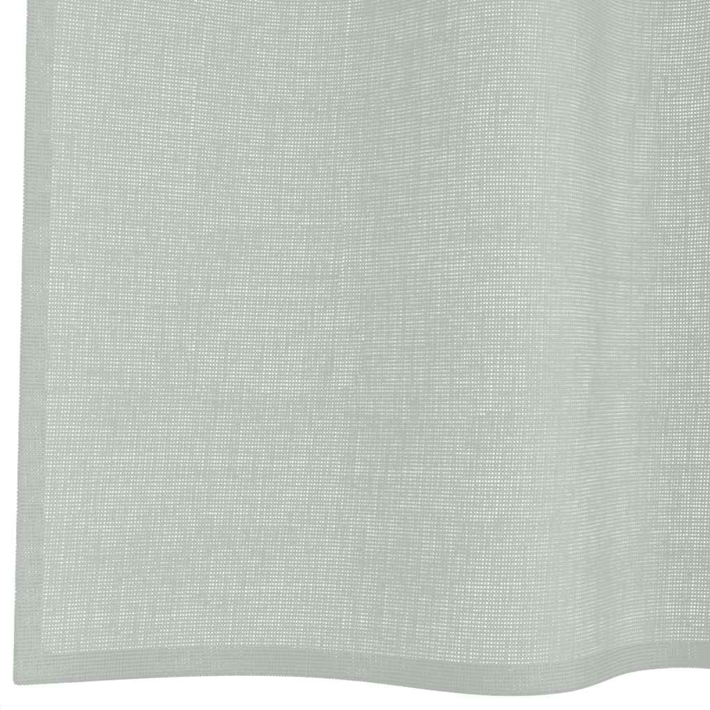 Voile Curtains with Grommets 2 pcs Light Grey 140x245 cm