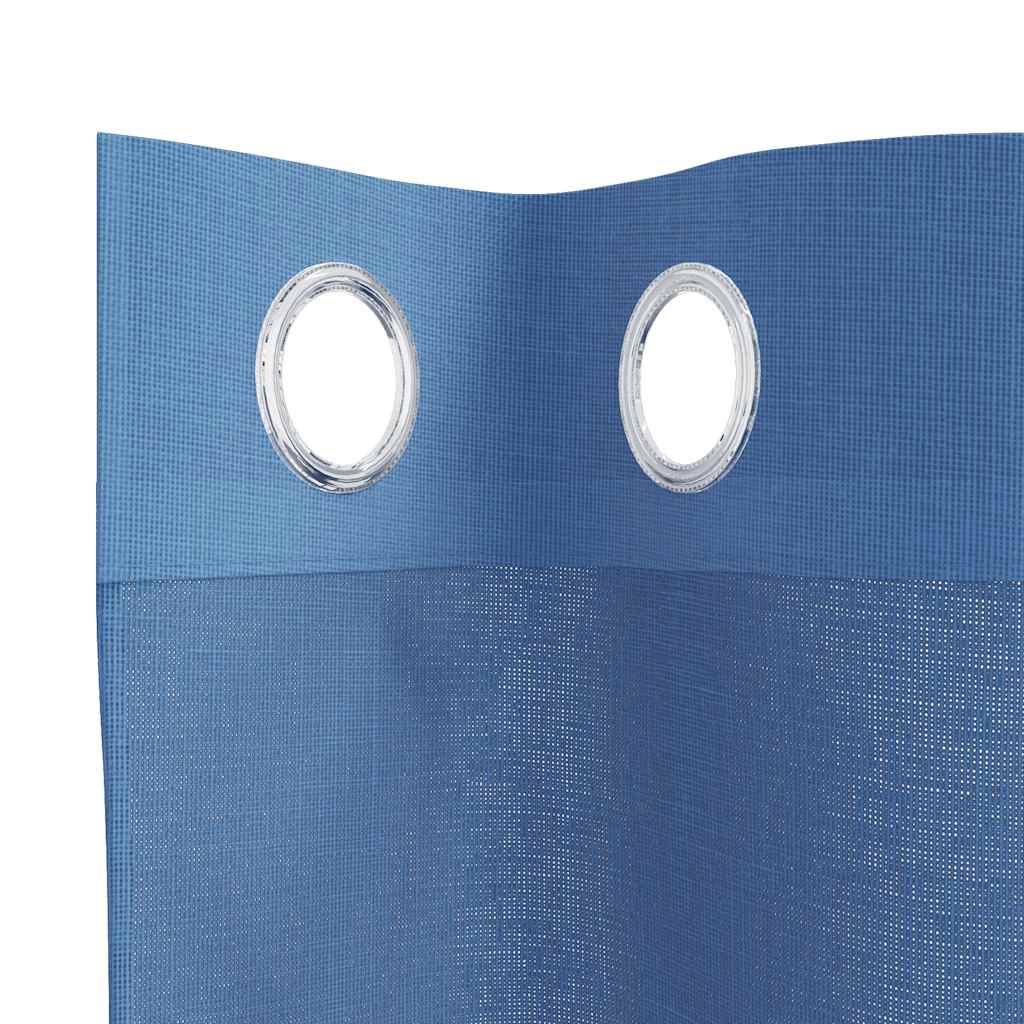 Voile Curtains with Grommets 2 pcs Royal Blue