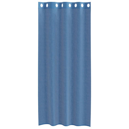 Voile Curtains with Grommets 2 pcs Royal Blue