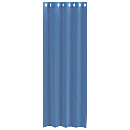 Voile Curtains with Grommets 2 pcs Royal Blue