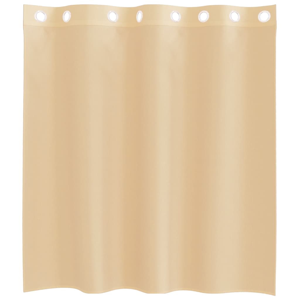 Voile Curtains with Grommets 2 pcs Sand