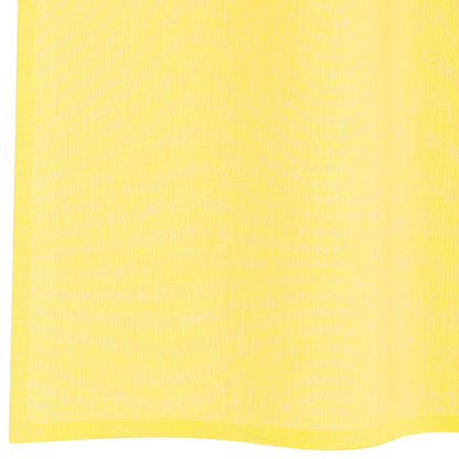 Voile Curtains with Grommets 2 pcs Yellow