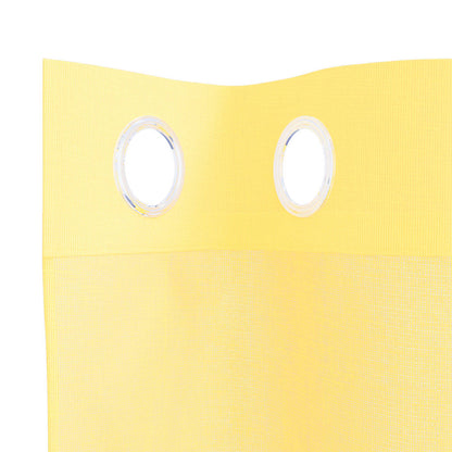 Voile Curtains with Grommets 2 pcs Yellow