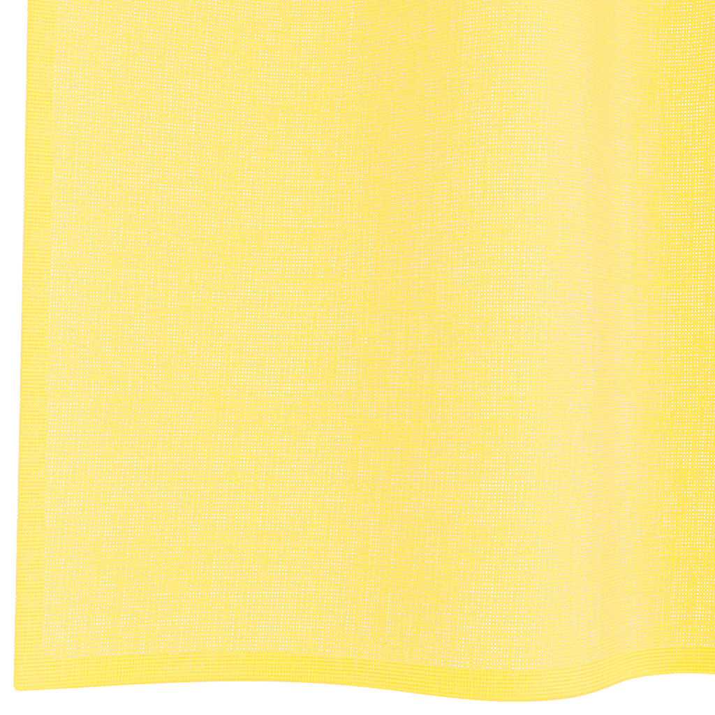 Voile Curtains with Grommets 2 pcs Yellow