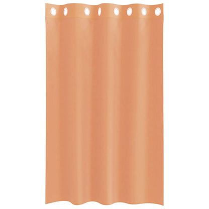 Voile Curtains with Grommets 2 pcs Terracotta