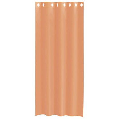 Voile Curtains with Grommets 2 pcs Terracotta