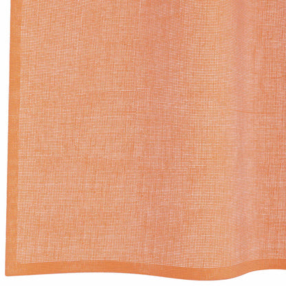 Voile Curtains with Grommets 2 pcs Terracotta