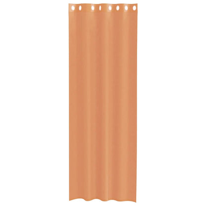 Voile Curtains with Grommets 2 pcs Terracotta