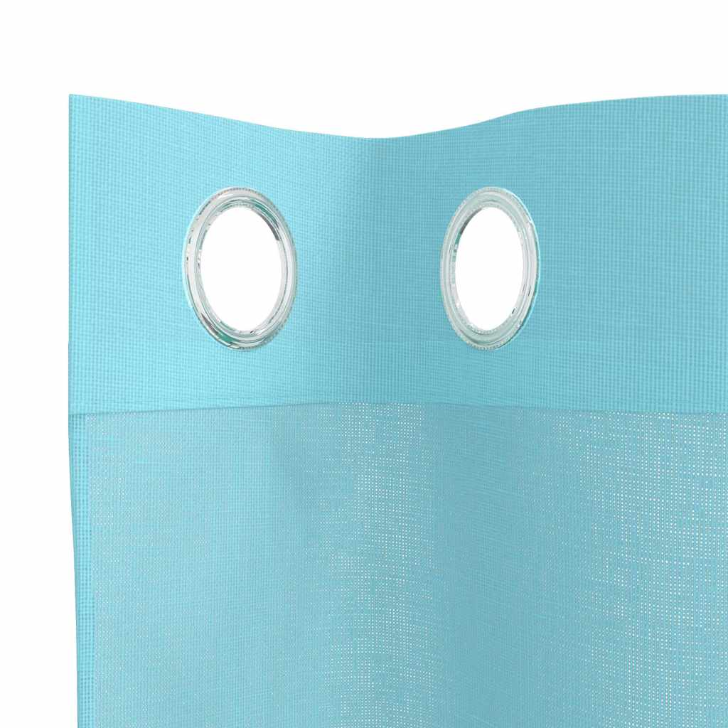 Voile Curtains with Grommets 2 pcs Turquoise