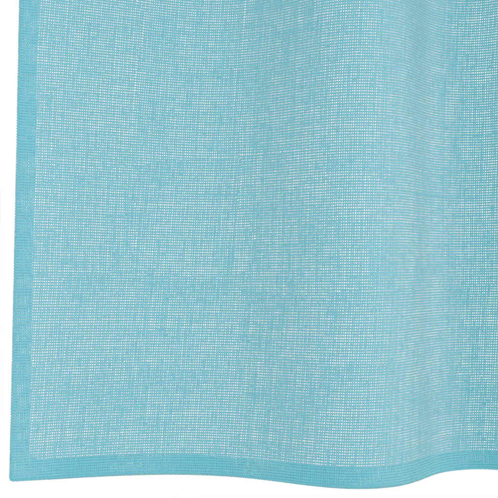 Voile Curtains with Grommets 2 pcs Turquoise