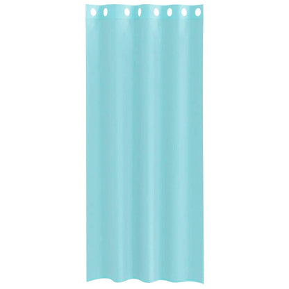 Voile Curtains with Grommets 2 pcs Turquoise