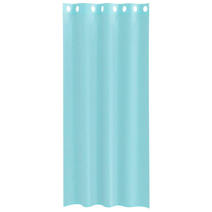 Voile Curtains with Grommets 2 pcs Turquoise