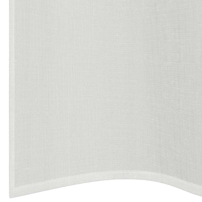 Voile Curtains with Grommets 2 pcs White