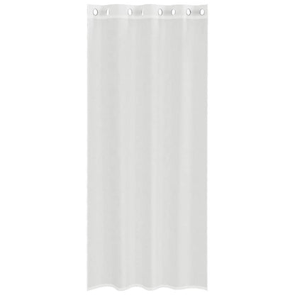 Voile Curtains with Grommets 2 pcs White