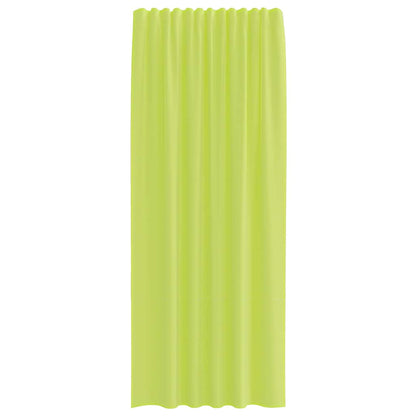 Voile Curtains with Rod Pockets 2 pcs Apple Green