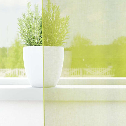 Voile Curtains with Rod Pockets 2 pcs Apple Green