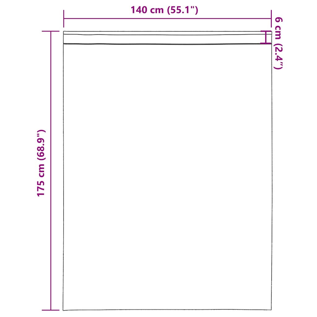 Voile Curtains with Rod Pockets 2 pcs Black