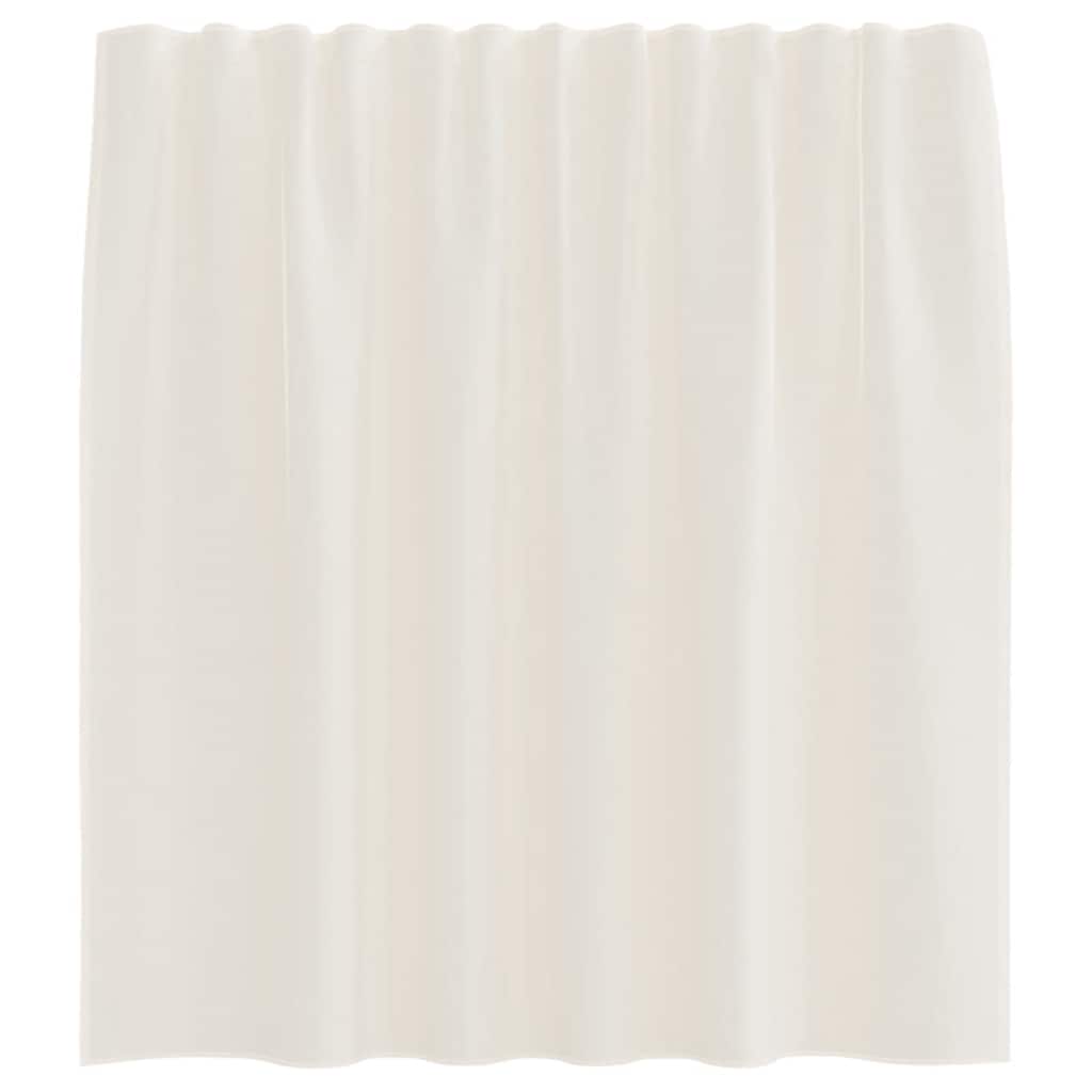 Voile Curtains with Rod Pockets 2 pcs Cream