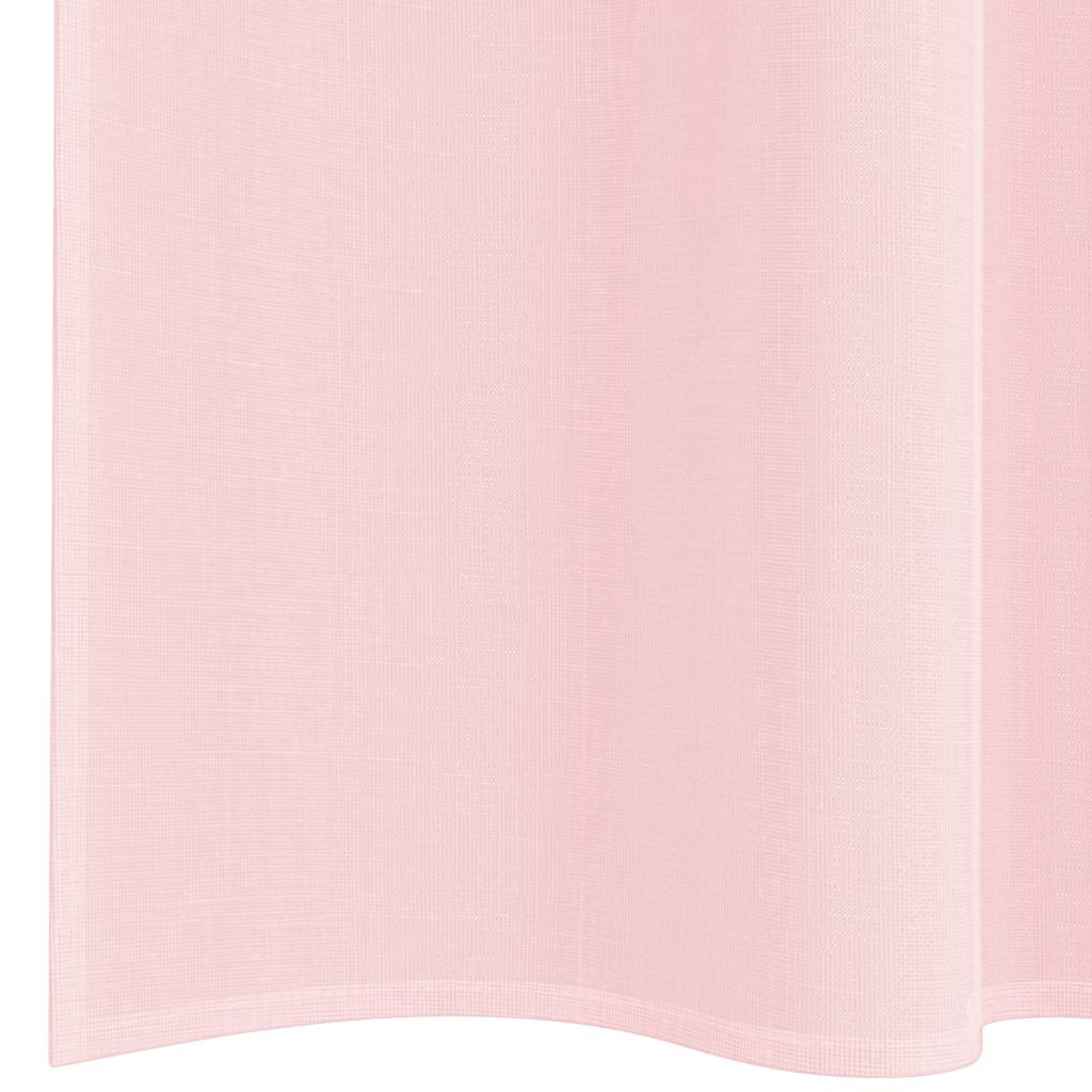 Voile Curtains with Rod Pockets 2 pcs Light Pink
