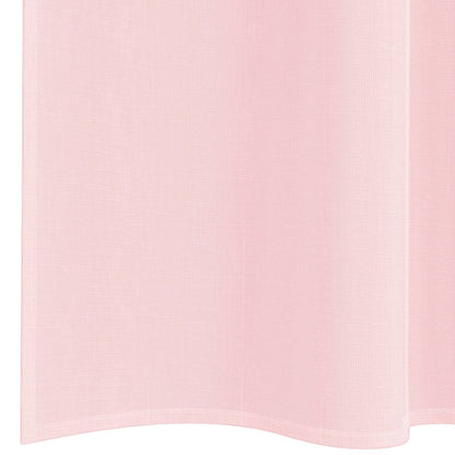 Voile Curtains with Rod Pockets 2 pcs Light Pink