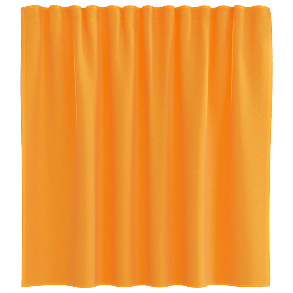 Voile Curtains with Rod Pockets 2 pcs Orange