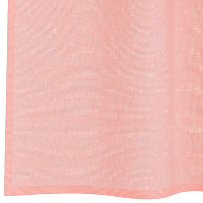 Voile Curtains with Rod Pockets 2 pcs Pink