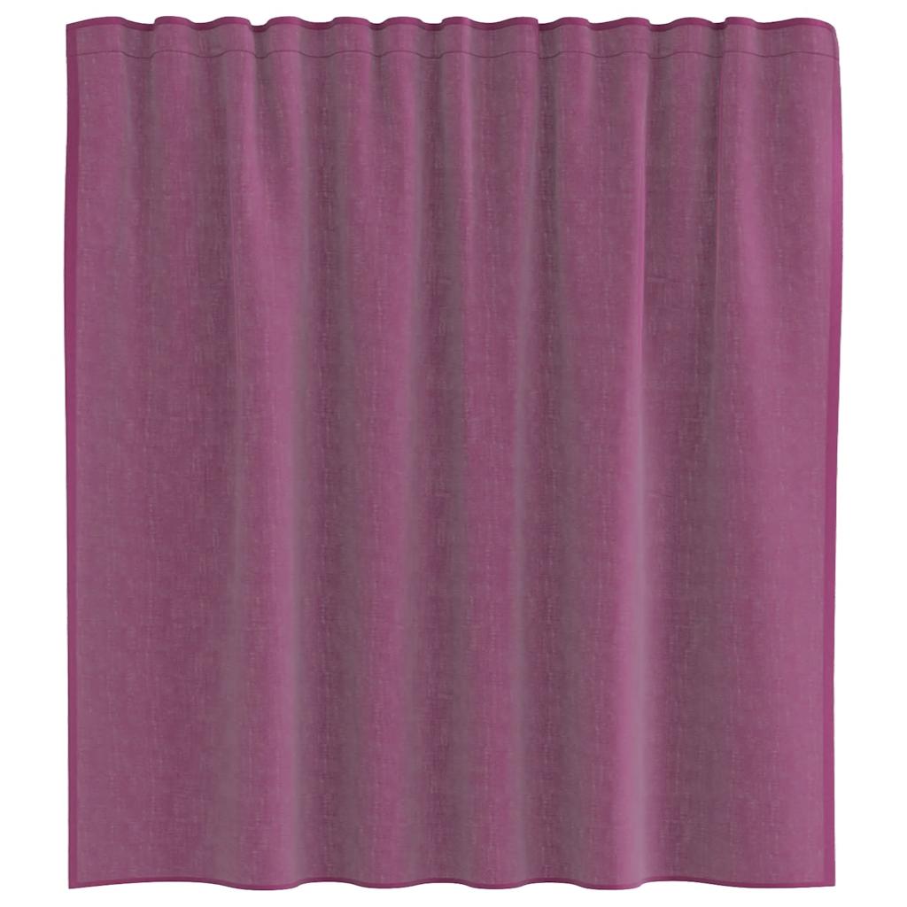 Voile Curtains with Rod Pockets 2 pcs Purple
