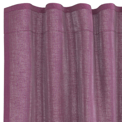 Voile Curtains with Rod Pockets 2 pcs Purple