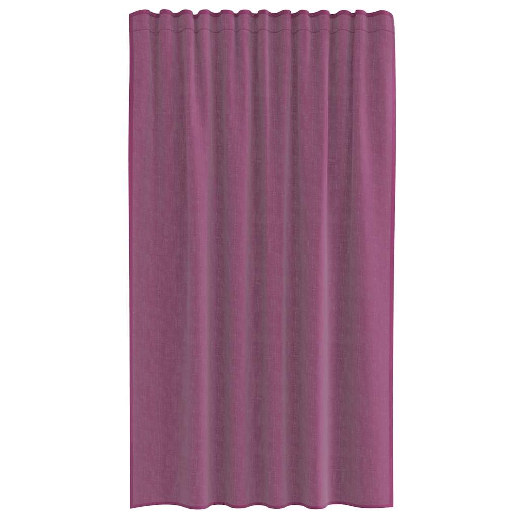 Voile Curtains with Rod Pockets 2 pcs Purple