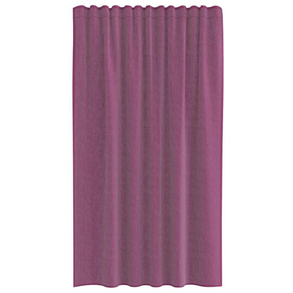 Voile Curtains with Rod Pockets 2 pcs Purple