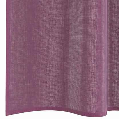 Voile Curtains with Rod Pockets 2 pcs Purple
