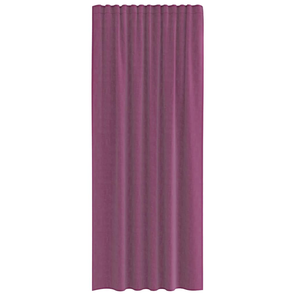 Voile Curtains with Rod Pockets 2 pcs Purple