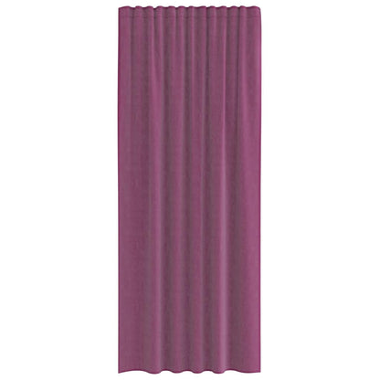 Voile Curtains with Rod Pockets 2 pcs Purple