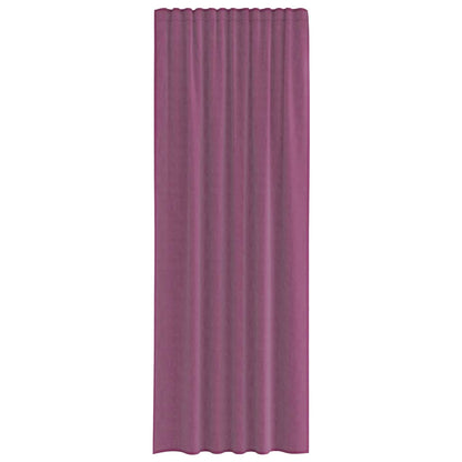 Voile Curtains with Rod Pockets 2 pcs Purple