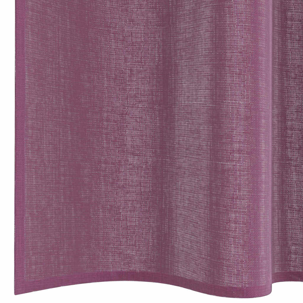 Voile Curtains with Rod Pockets 2 pcs Purple