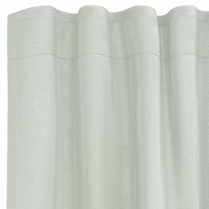 Voile Curtains with Rod Pockets 2 pcs Light Grey