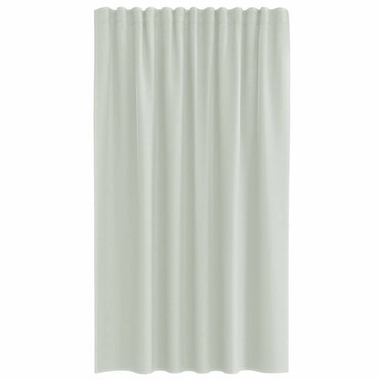 Voile Curtains with Rod Pockets 2 pcs Light Grey