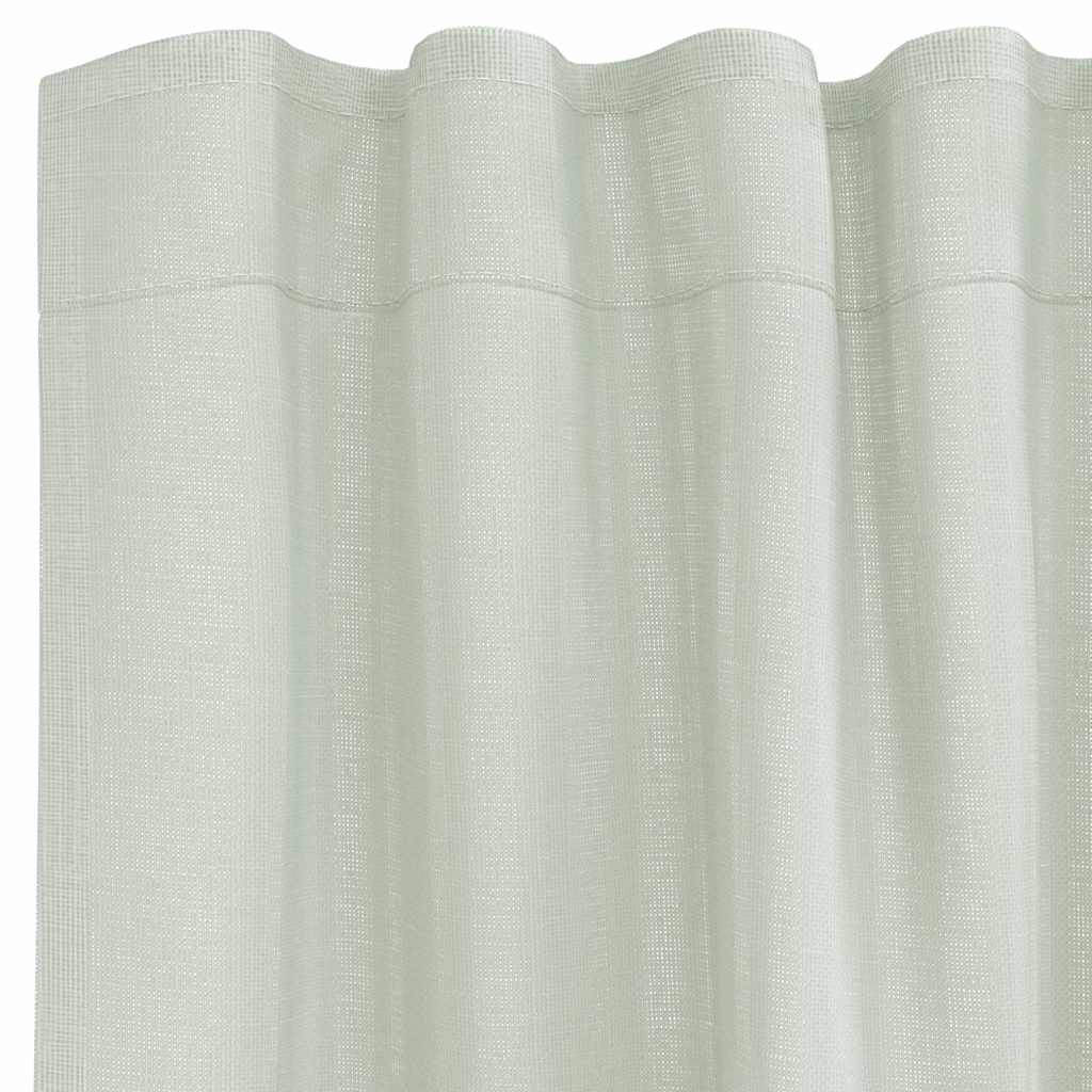 Voile Curtains with Rod Pockets 2 pcs Light Grey