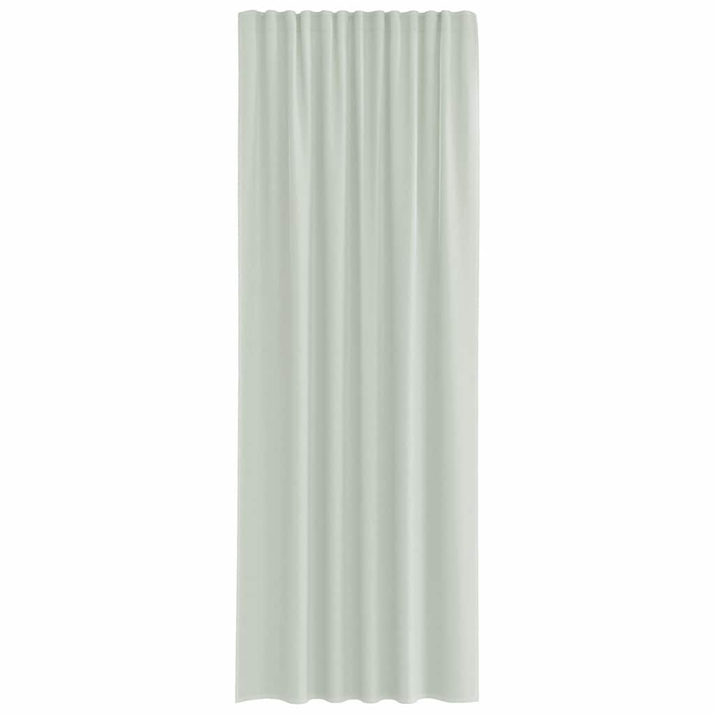Voile Curtains with Rod Pockets 2 pcs Light Grey
