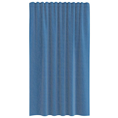 Voile Curtains with Rod Pockets 2 pcs Royal Blue