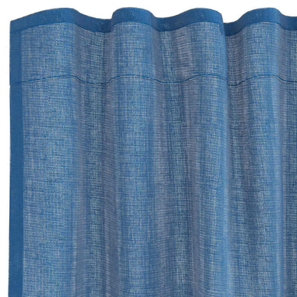 Voile Curtains with Rod Pockets 2 pcs Royal Blue
