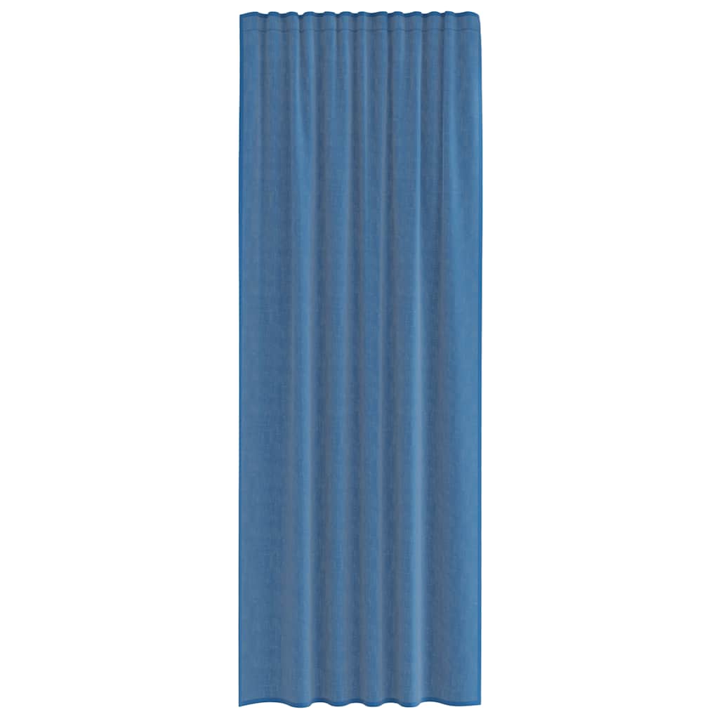 Voile Curtains with Rod Pockets 2 pcs Royal Blue