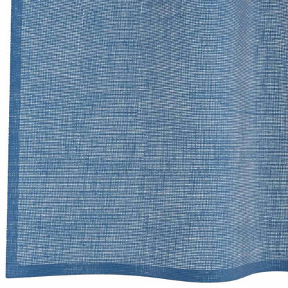 Voile Curtains with Rod Pockets 2 pcs Royal Blue