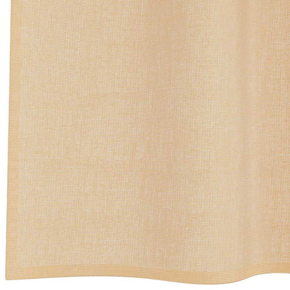 Voile Curtains with Rod Pockets 2 pcs Sand