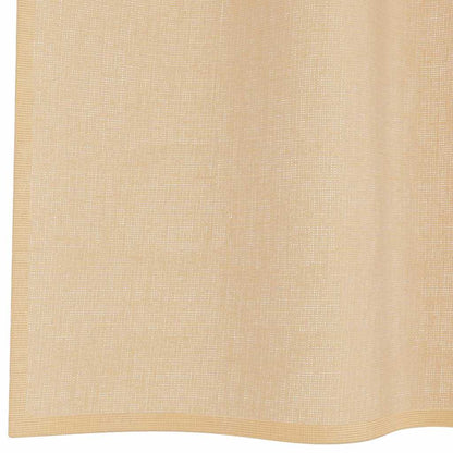 Voile Curtains with Rod Pockets 2 pcs Sand