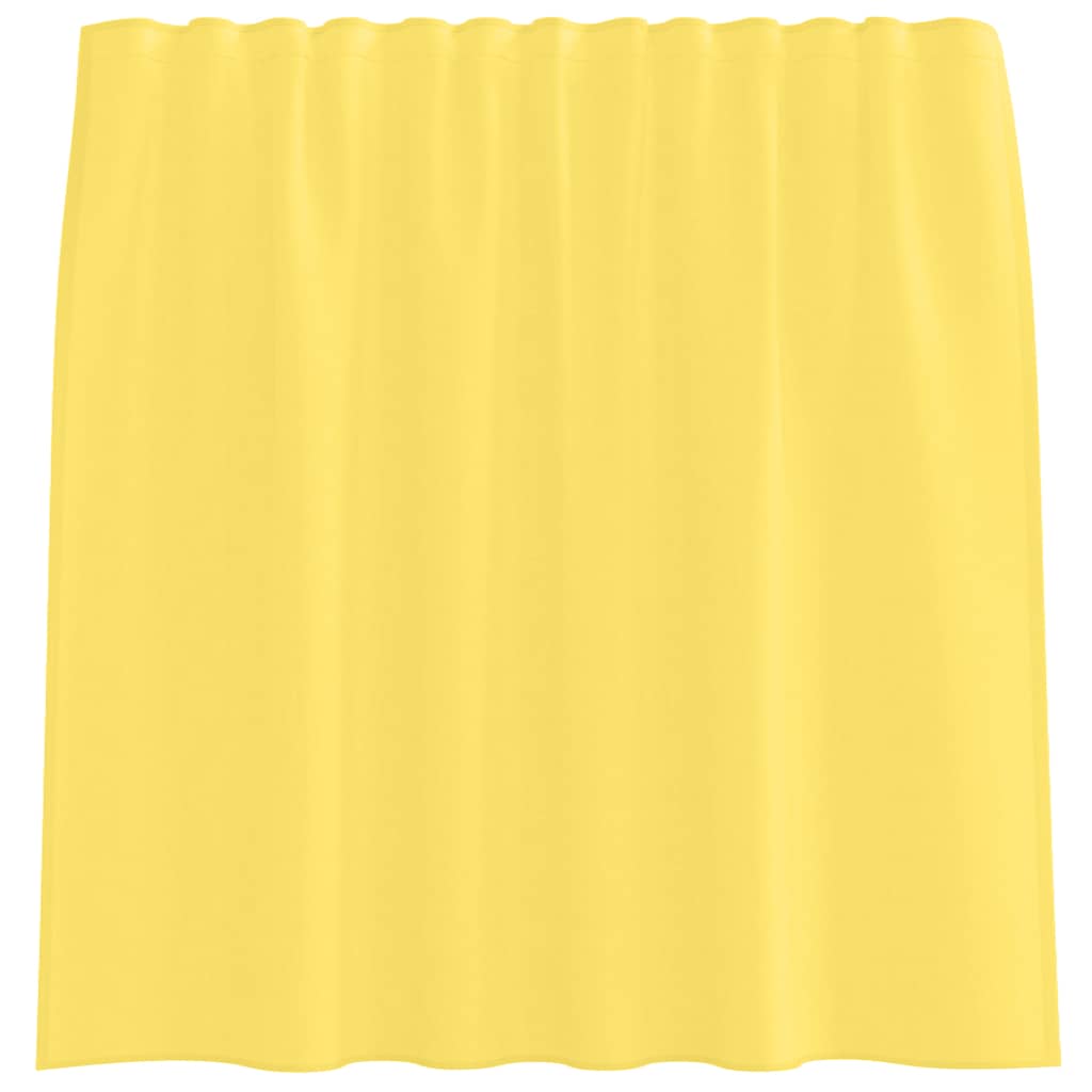 Voile Curtains with Rod Pockets 2 pcs Yellow